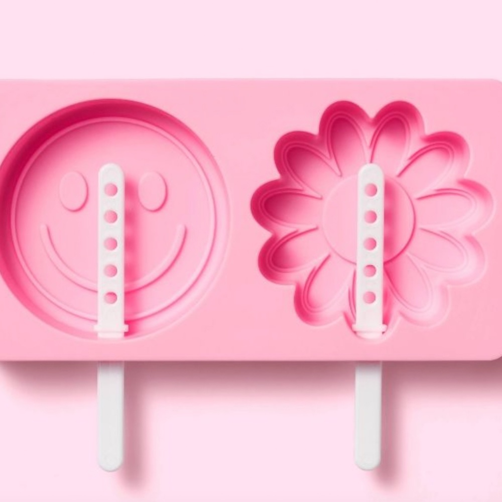Smiley & Daisy Silicone Popsicle Mold Pink - Stoney Clover Lane x Target